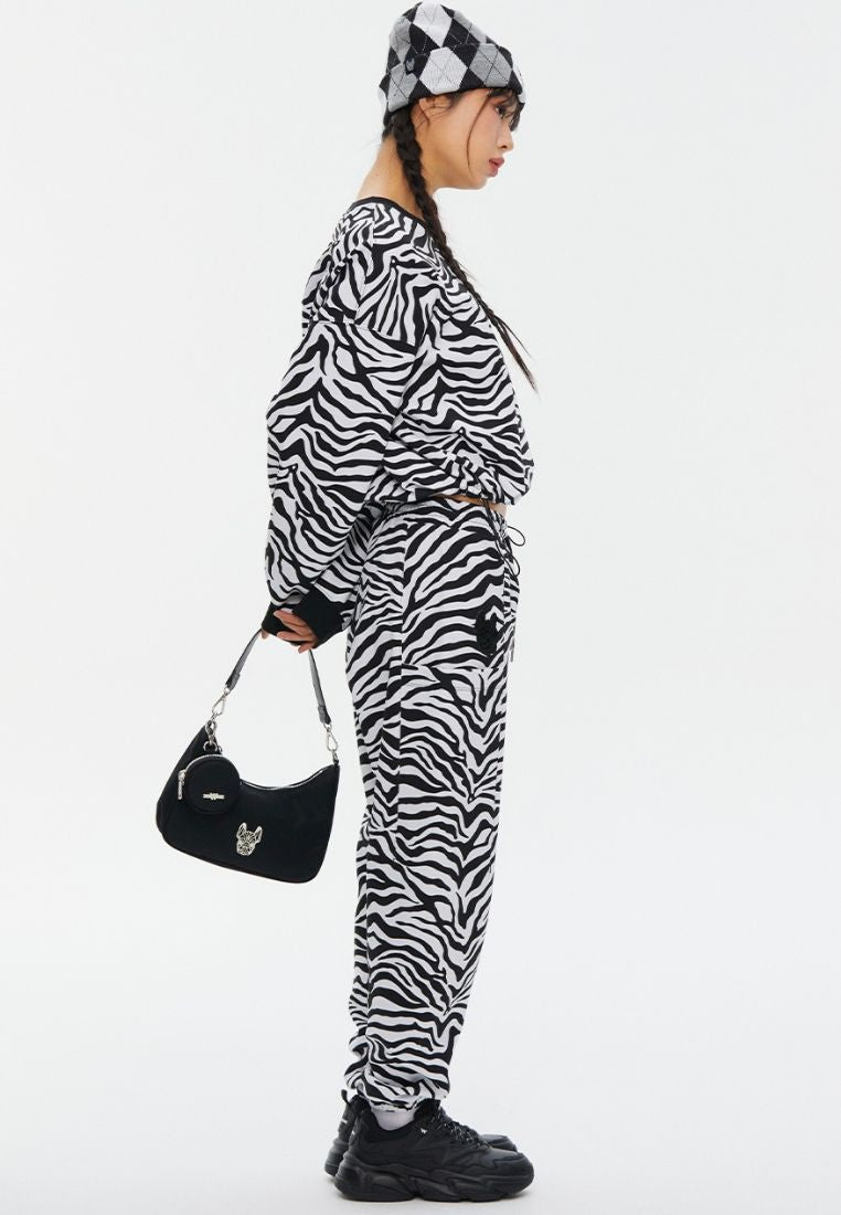 Jacquard Monogram Hobo Bag Black