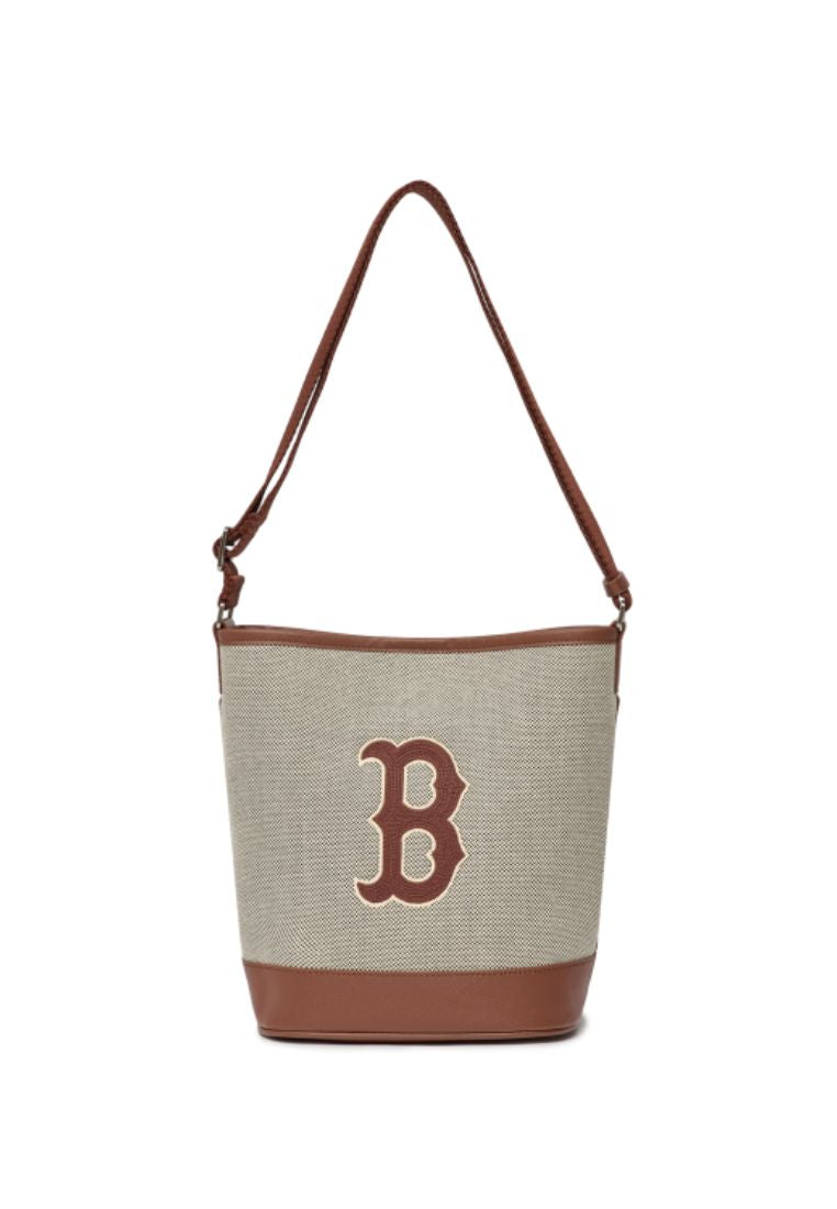 Basic Big Logo Canvas Bucket Bag BOSTON REDSOX dark brown