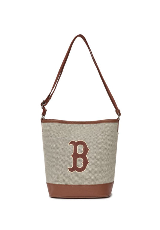 Basic Big Logo Canvas Bucket Bag BOSTON REDSOX dark brown