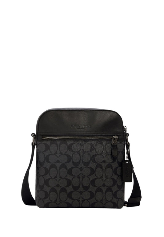 Houston Flight Bag In Signature Canvas Charcoal Black