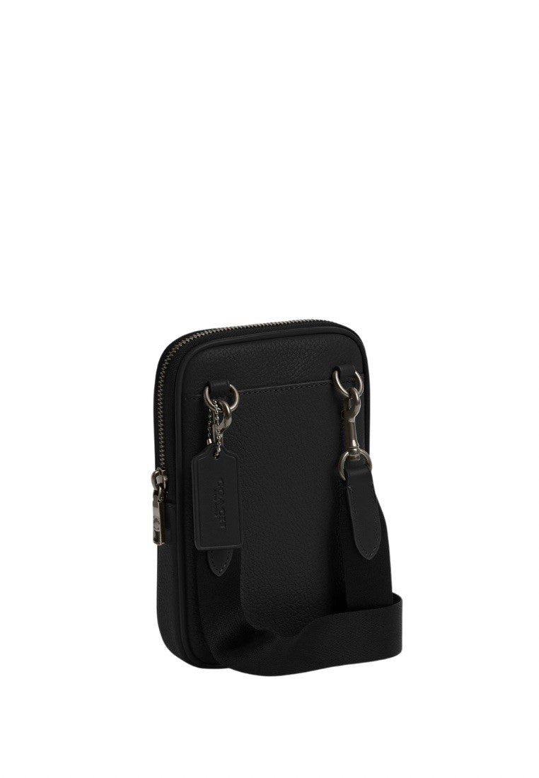 Aden Crossbody In Signature Canvas Gunmetal Black