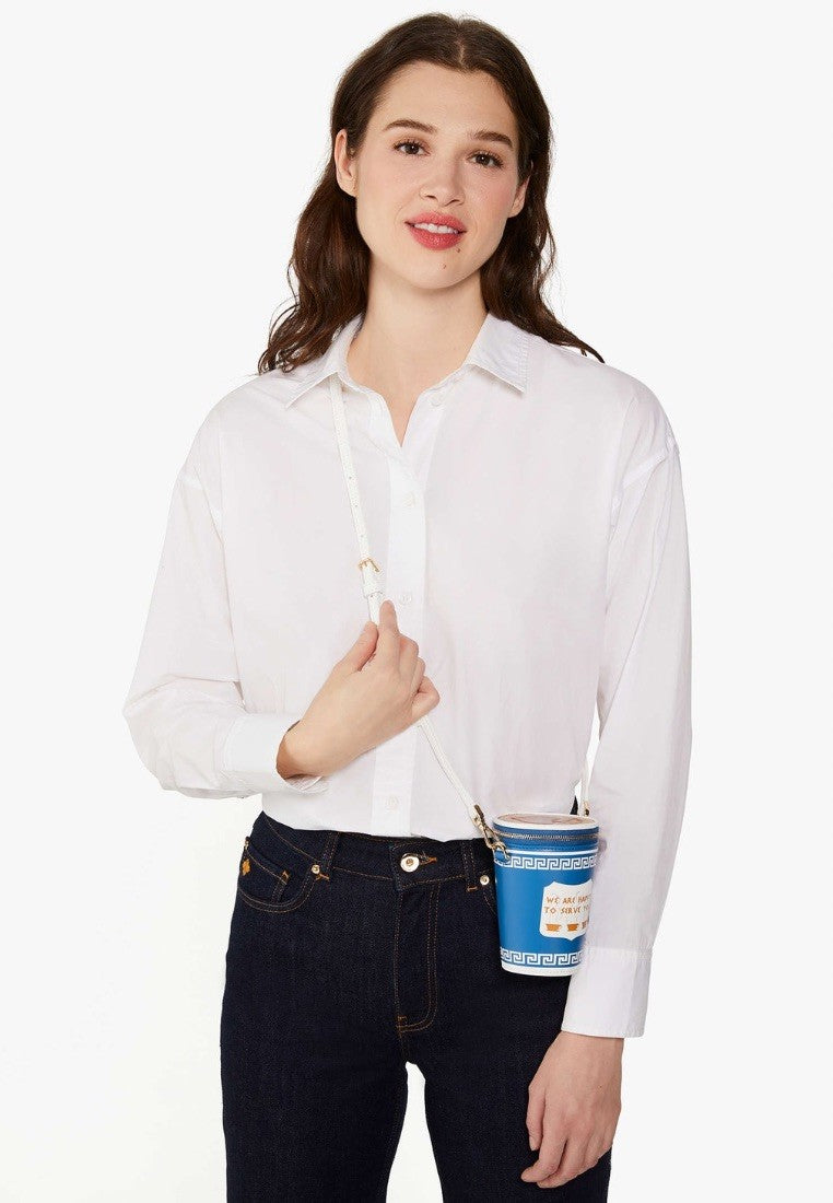 Coffee Break 3d Crossbody Blue Multicolor