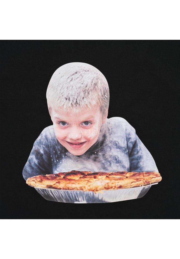 Baby Face Pie Boy Short Sleeve T-Shirt Black