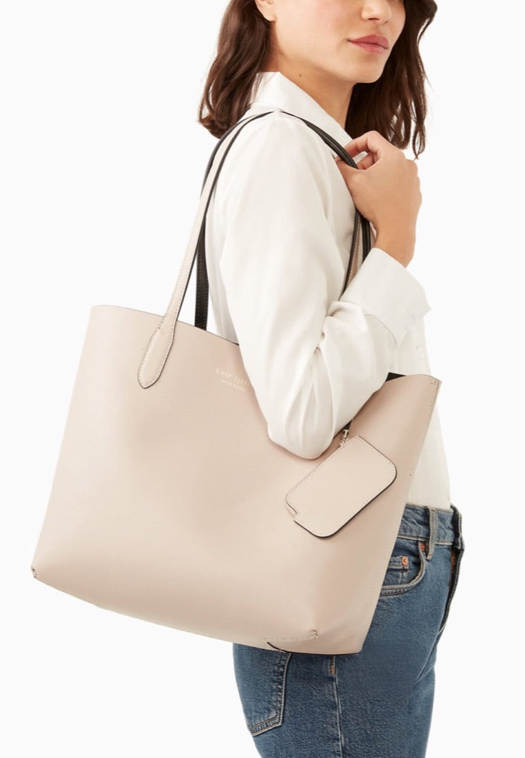 Ava Reversible Tote Black