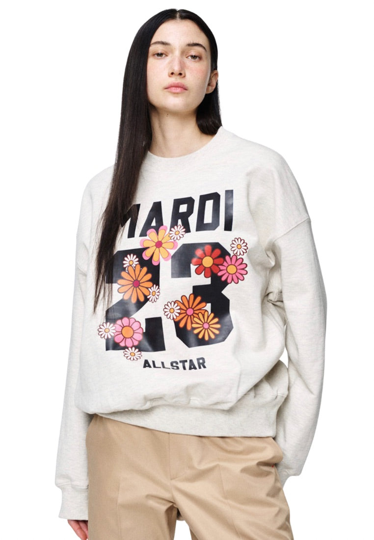 Sweatshirt Numero 23 Oatmeal Black