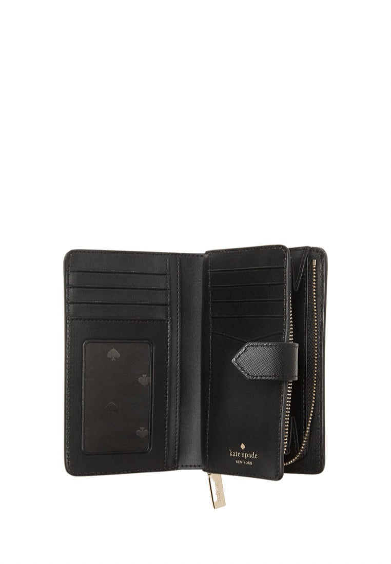 Staci Medium Compact Bifold Wallet Warm Beige Multi