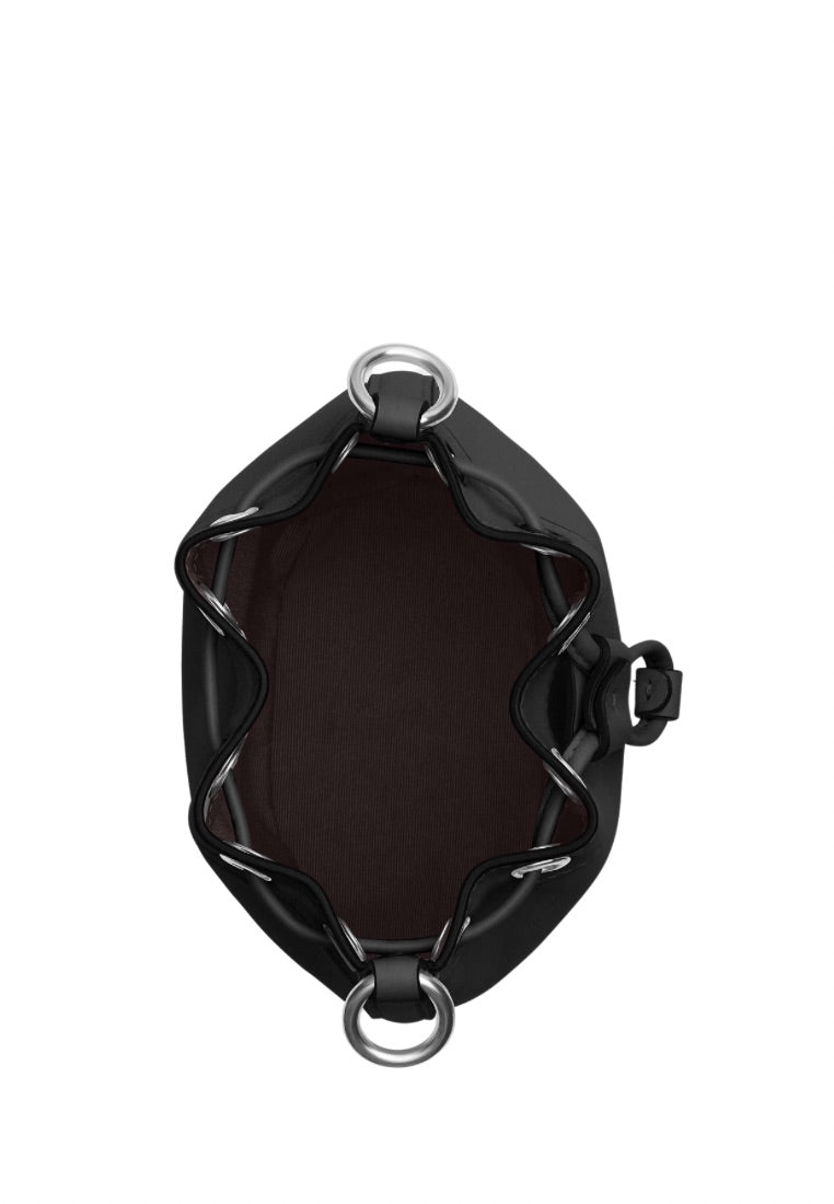 Mini Bucket Bag Silver Black