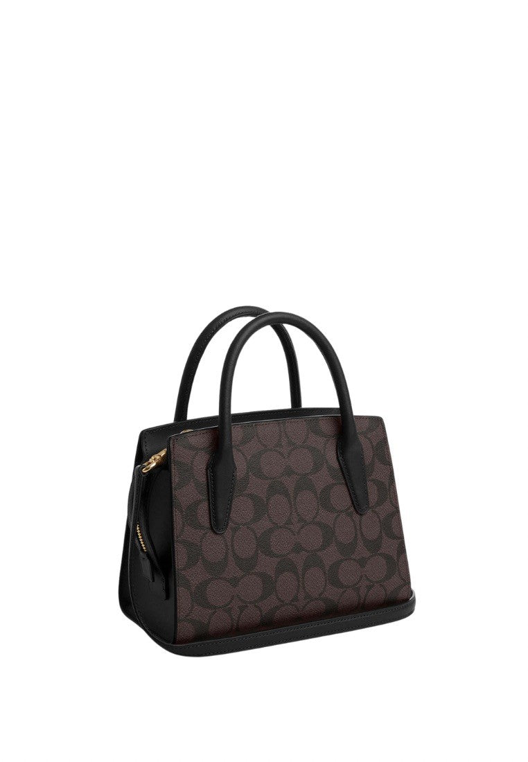 Andrea Carryall Bag In Signature Canvas Brown Black