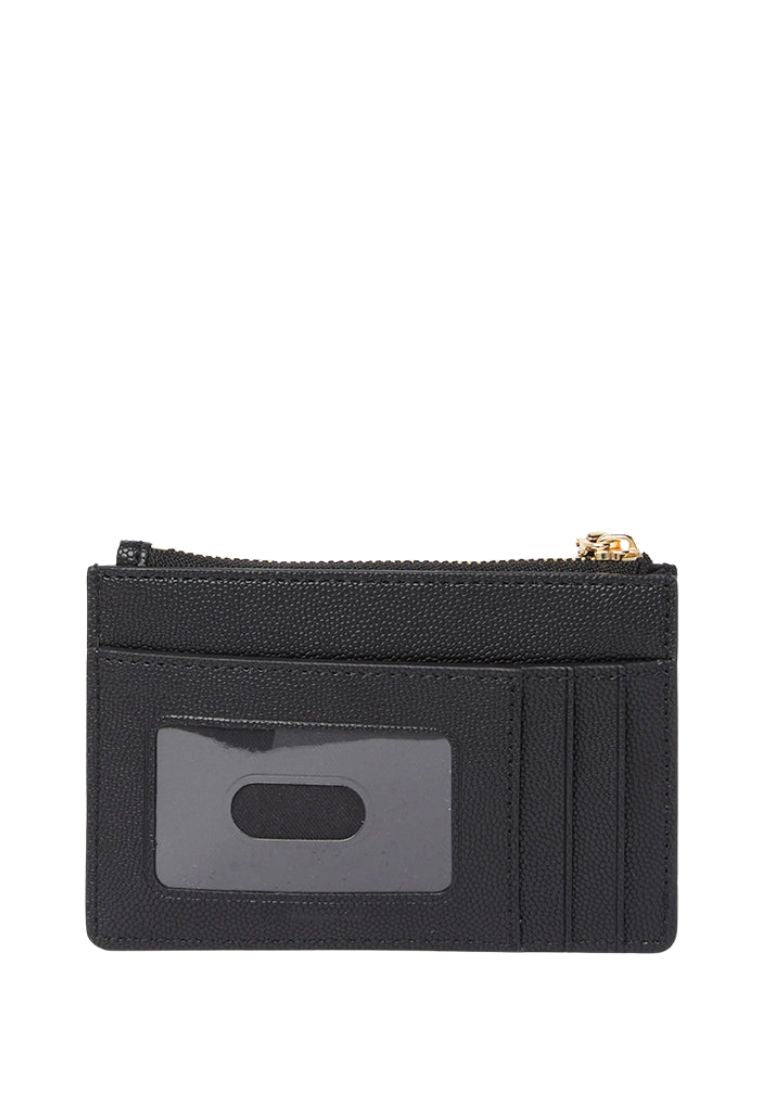Flat Compact Wallet Black