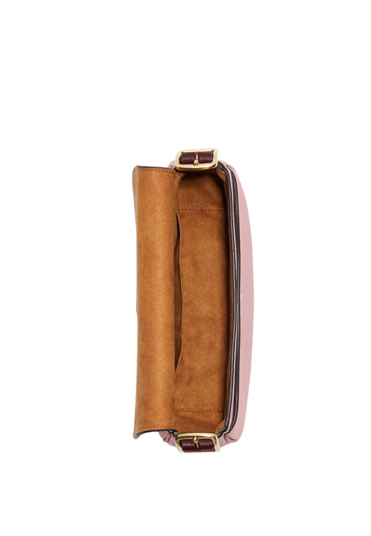 Macie Saddle Bag Powder Pink Wine Multi