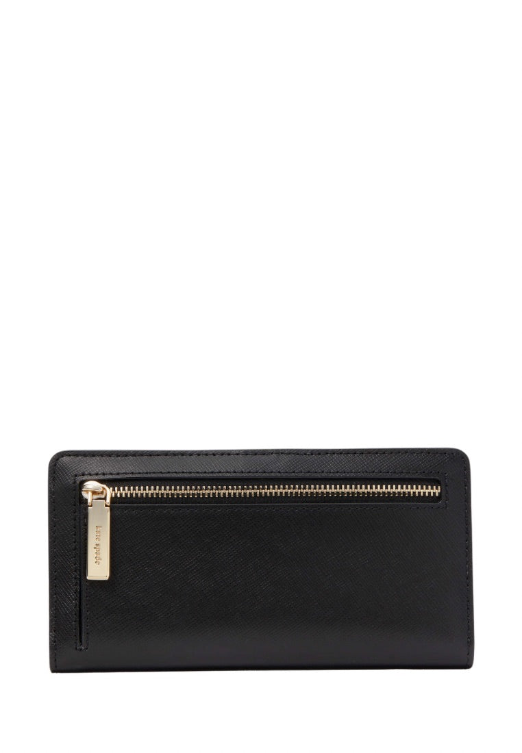 Madison Large Slim Bifold Wallet Black