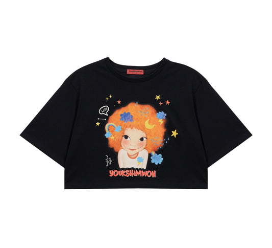 Dreaming Semi Crop T-Shirt F Sunny