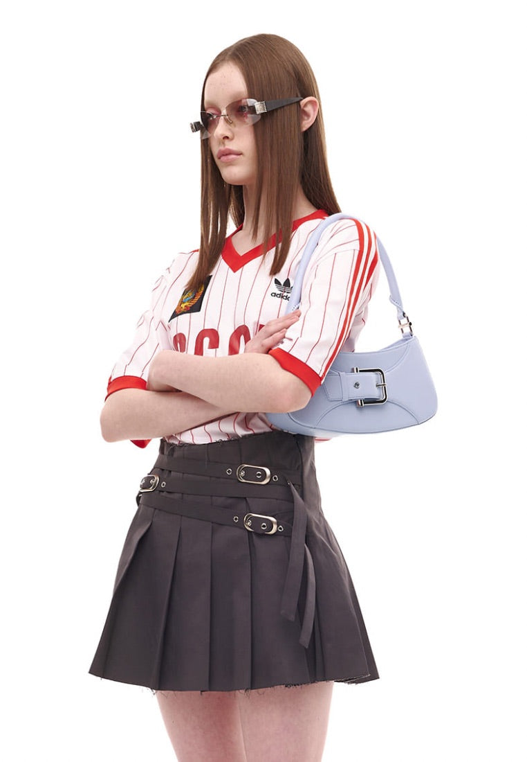 Belted Brocle Pale Aqua