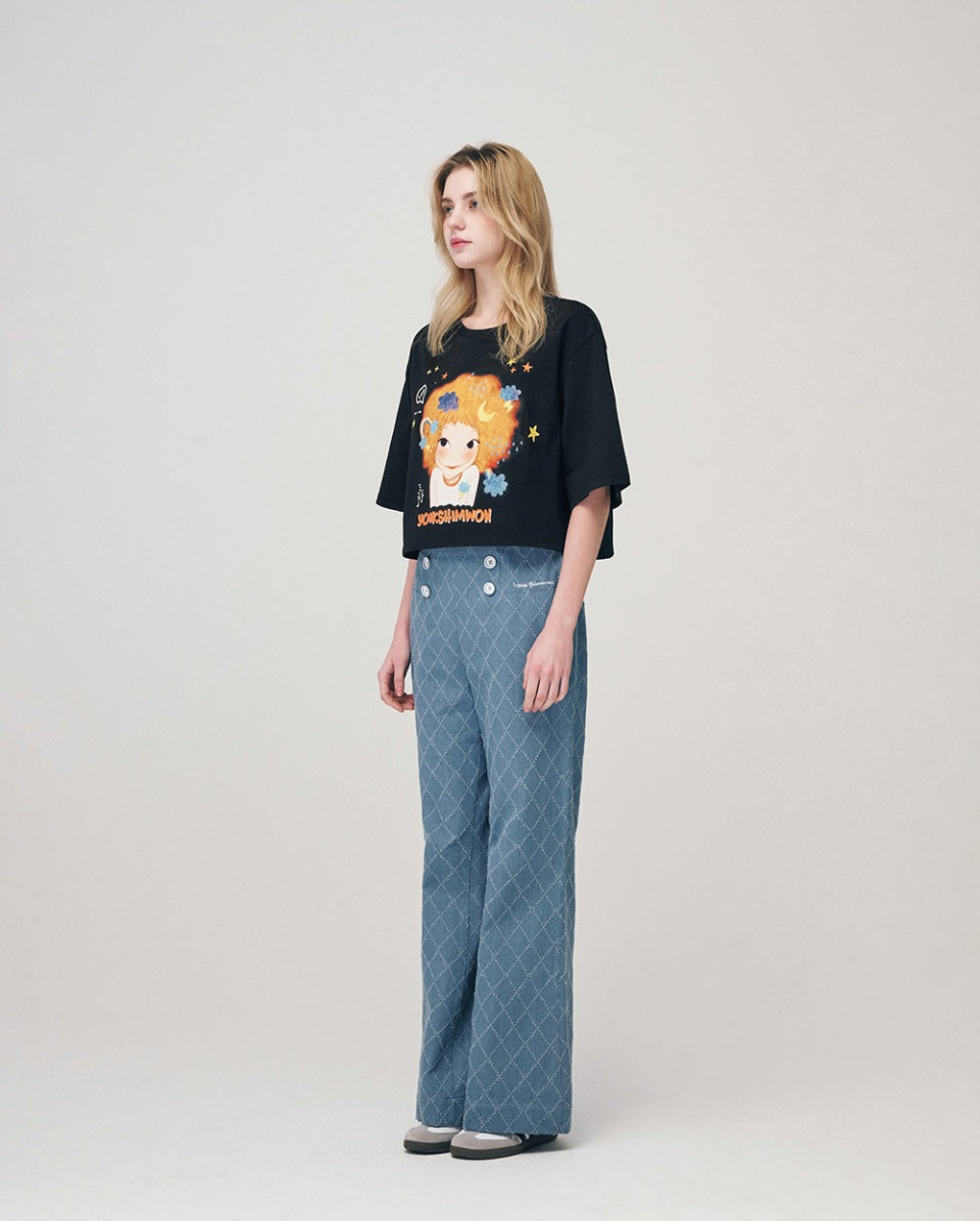 Dreaming Semi Crop T-Shirt F Sunny