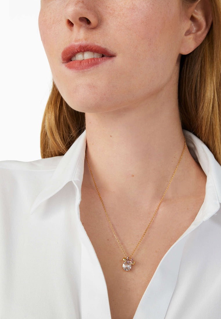 Disney X Kate Spade New York Minnie Pendant Necklace Clear Multi