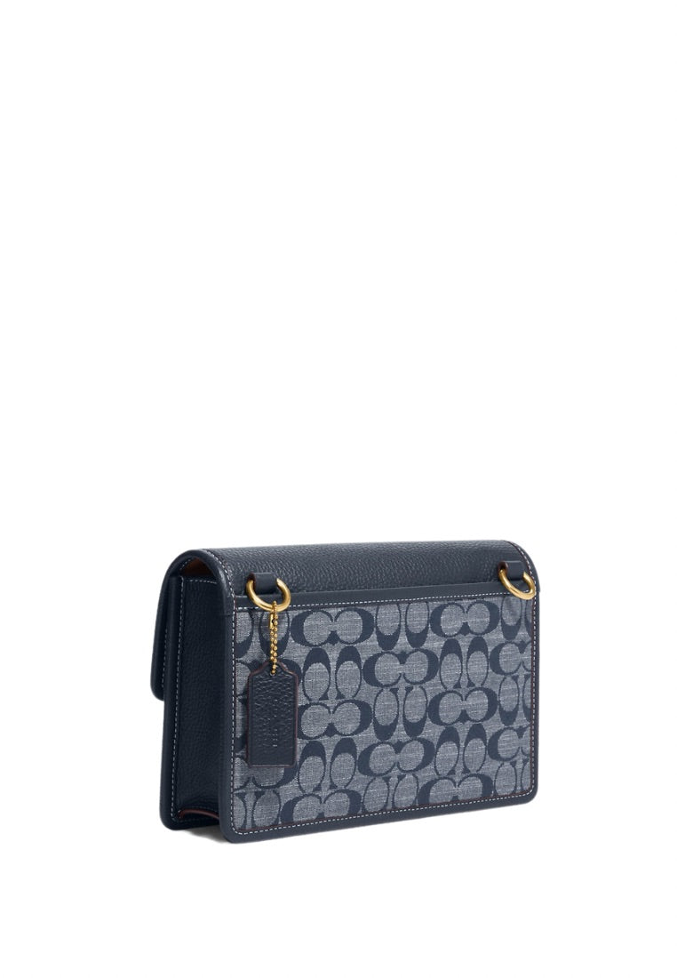 Turner Flap Crossbody In Signature Chambray Denim