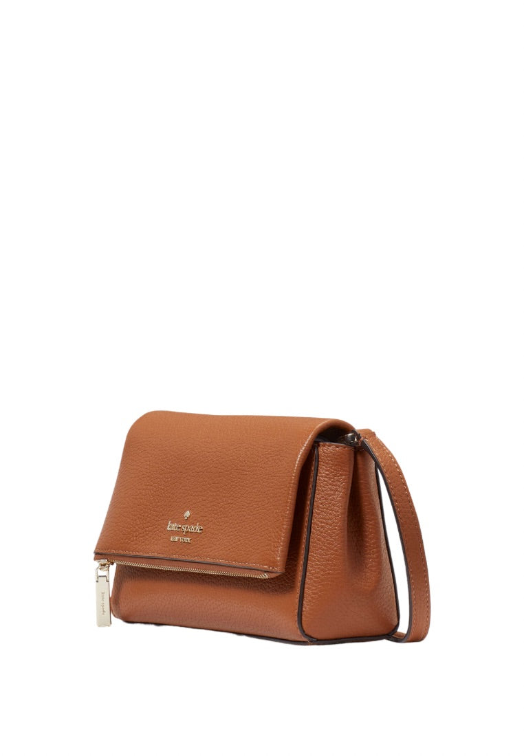 Leila Mini Zip Crossbody Warm Gingerbread