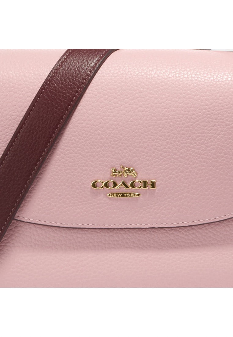 Macie Saddle Bag Powder Pink Wine Multi