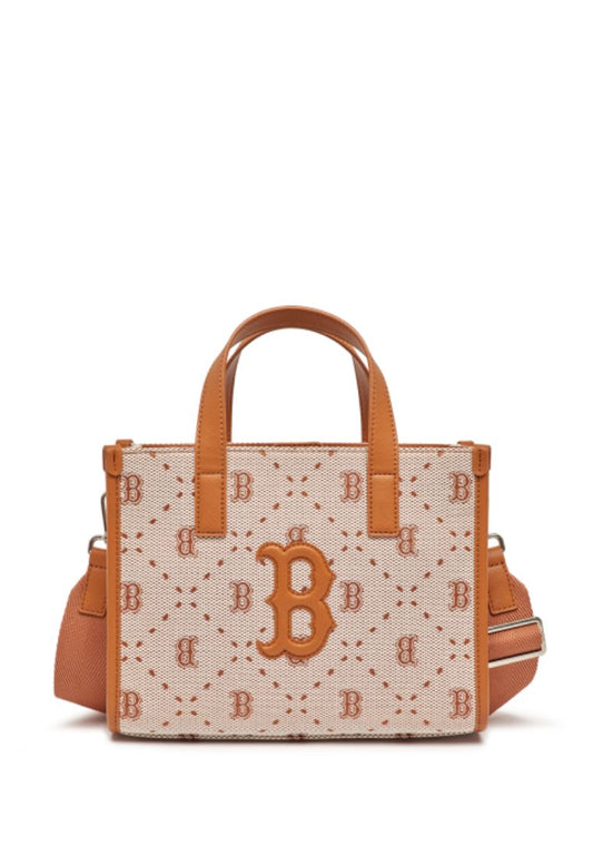 Big Dia MONOGRAM Jacquard S-Tote Bag Boston Red Sox Brown