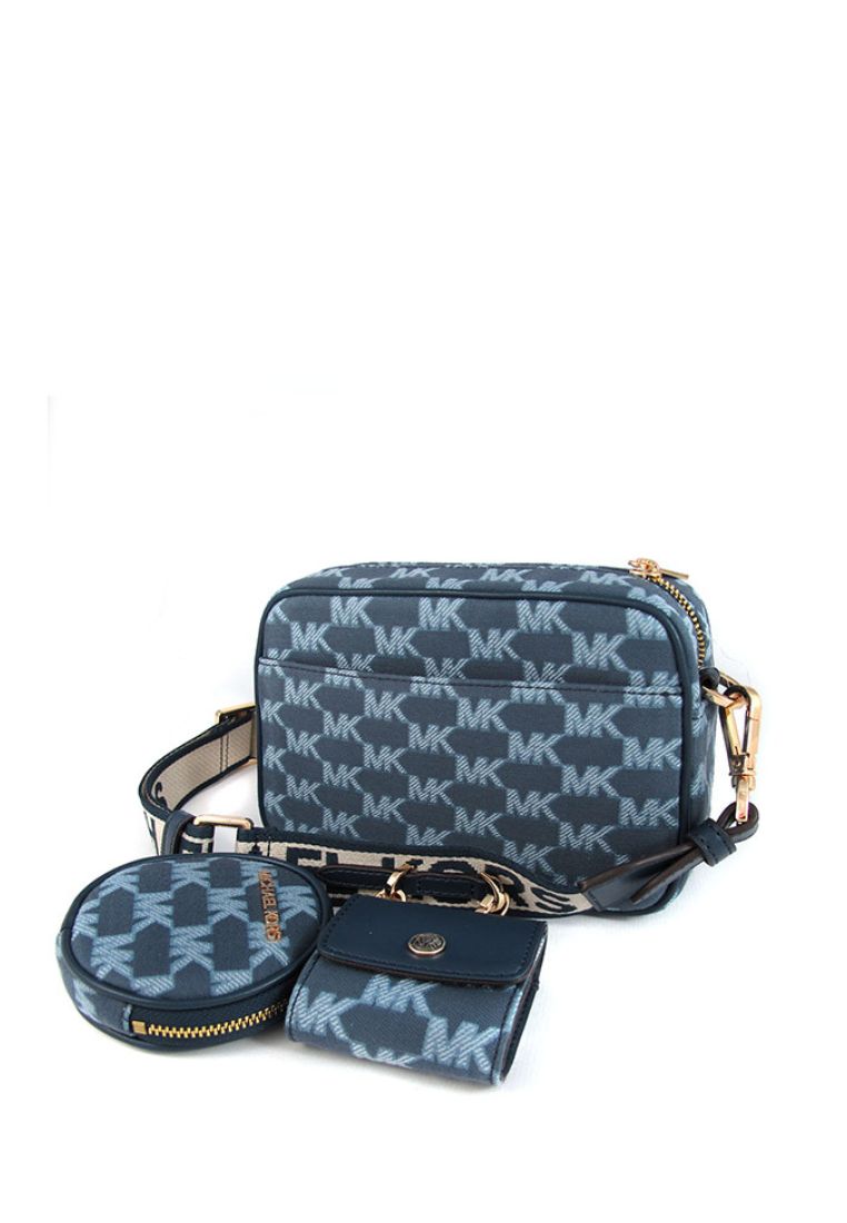 Jet Set Medium Pocket Crossbody With Attachments Navy Multi