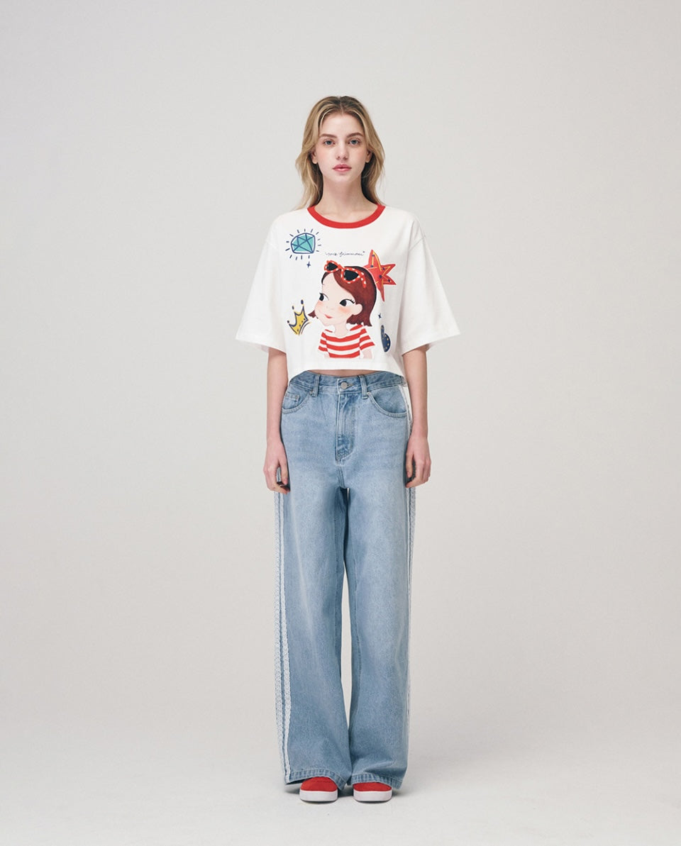 Funny Crop T-Shirt F Ria