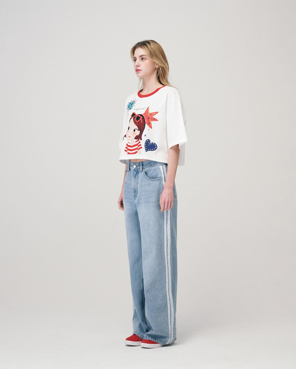 Funny Crop T-Shirt F Ria
