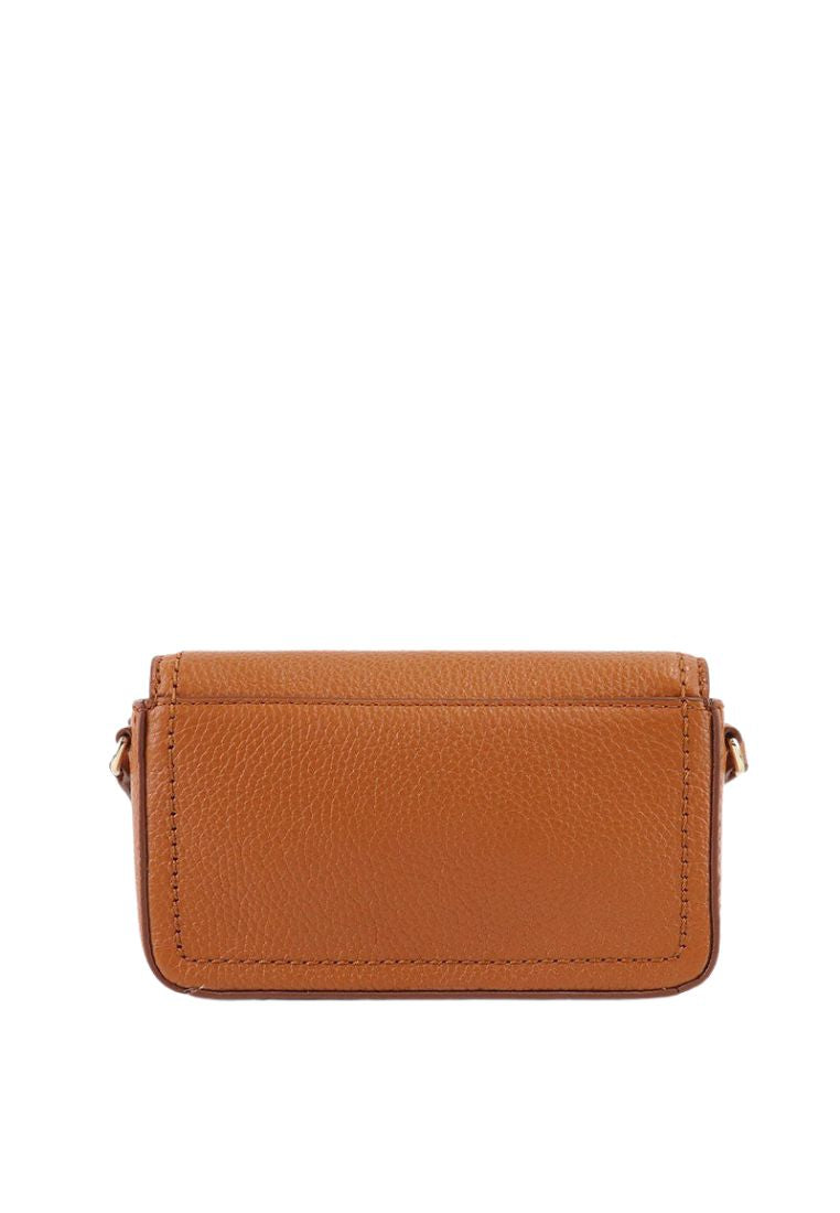 Mini Leather Crossbody Smoked Almond