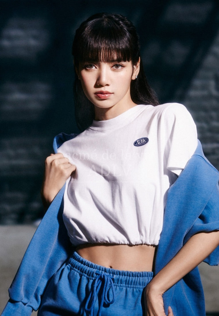 Circle Wappen Crop Short Sleeve T-Shirt White