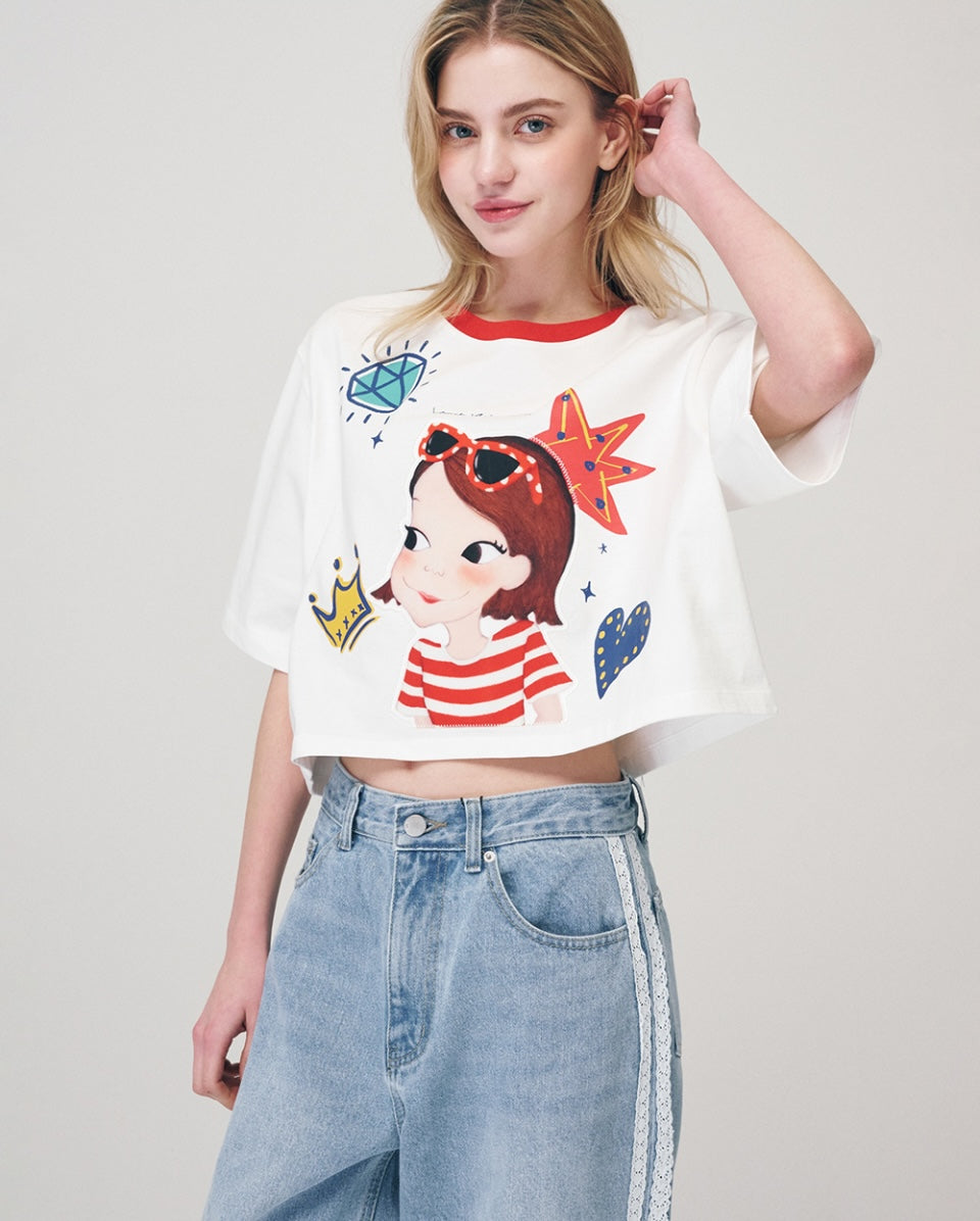 Funny Crop T-Shirt F Ria