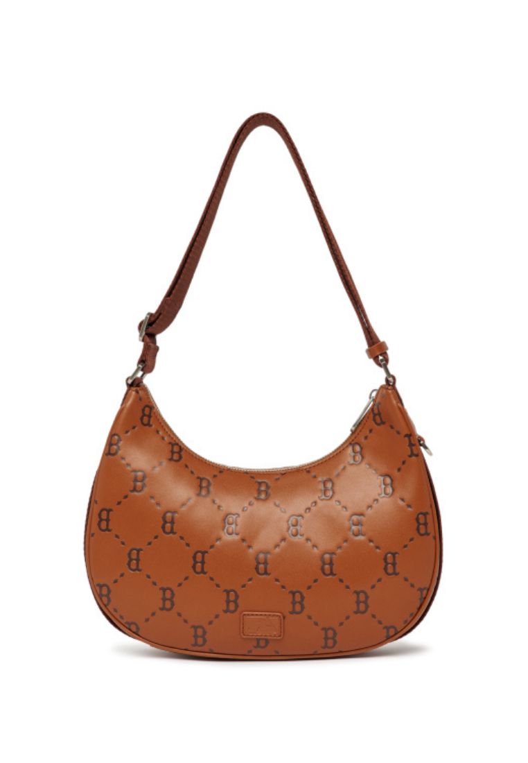 Dia MONOGRAM PU Embo L-Hobo Bag BOSTON REDSOX brown