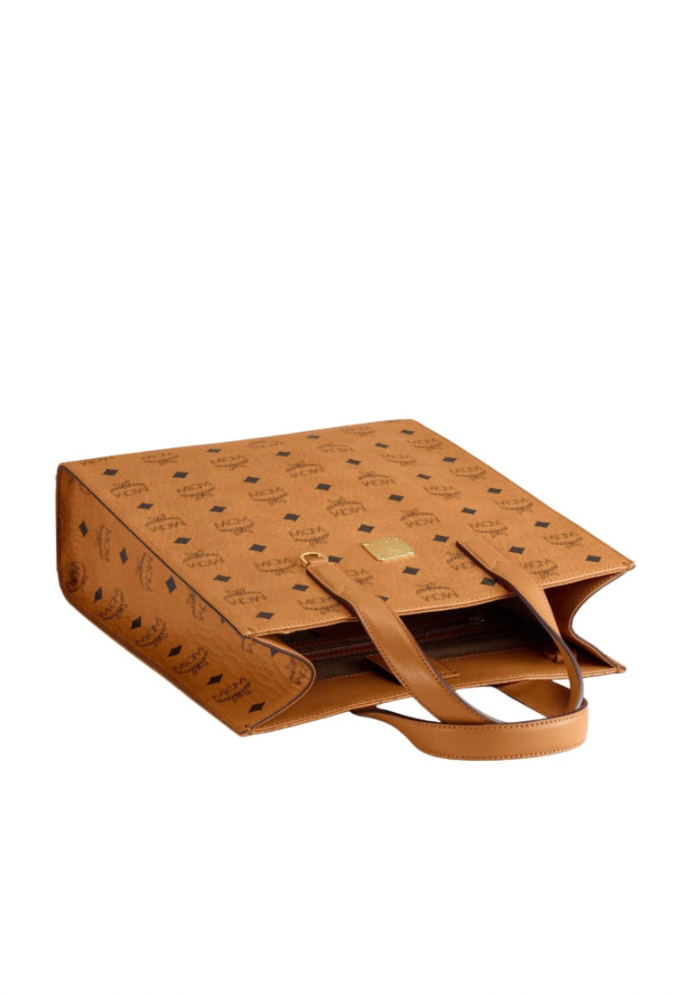 Medium Aren Tote in Visetos Cognac
