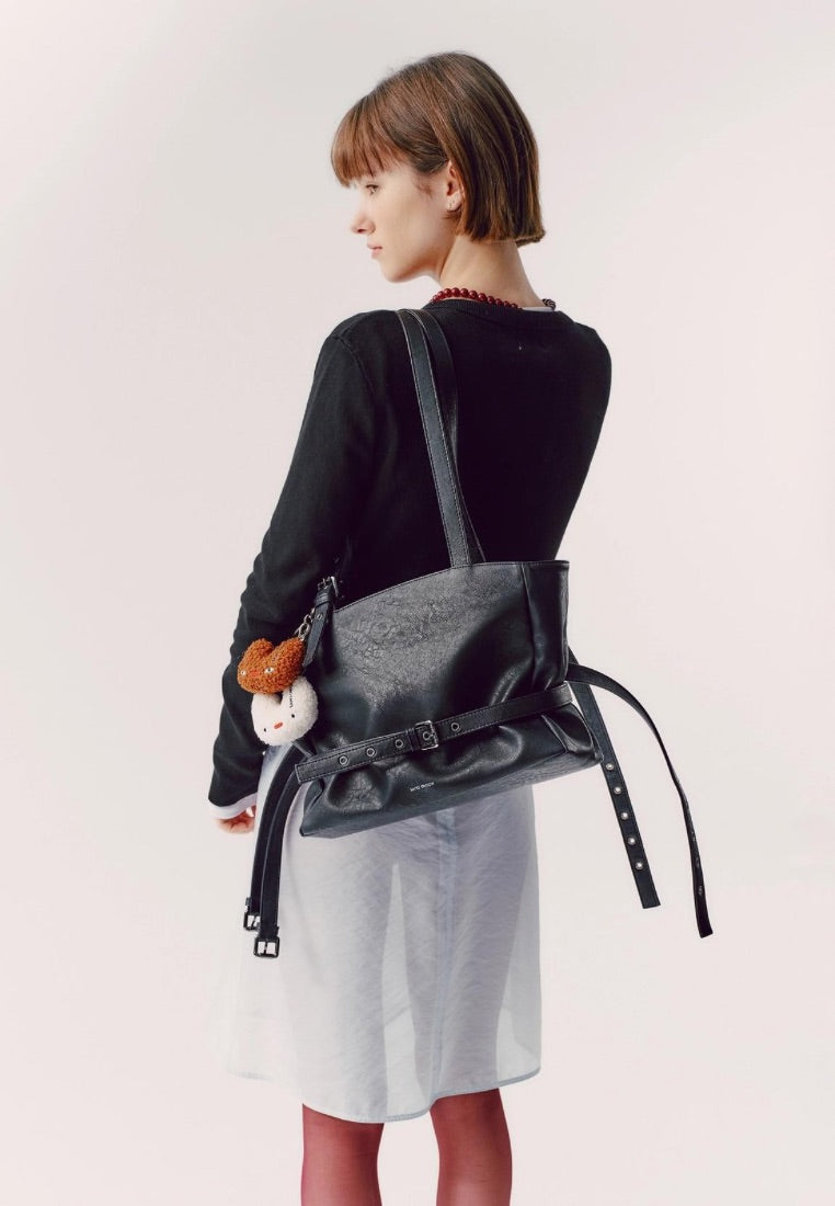 Trio Belt Corset Bag M Nappa Matt Black