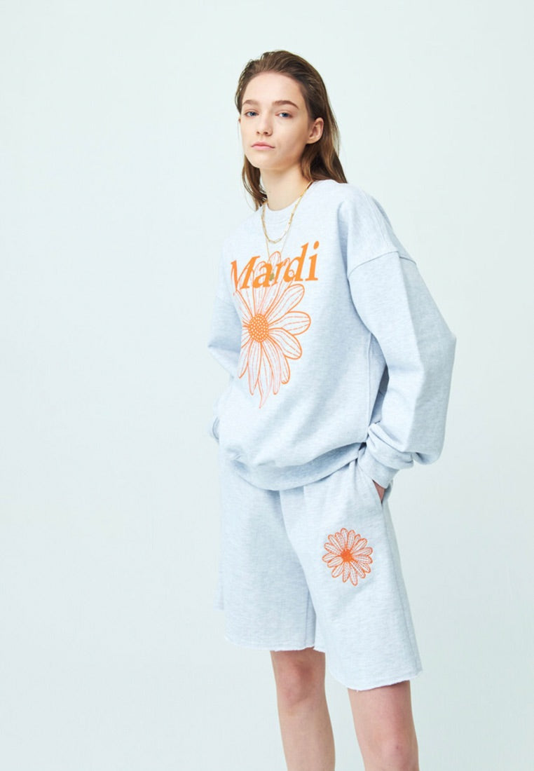 Sweatshirt Flowermardi Heather Orange