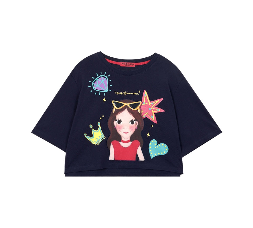 Funny Crop T-Shirt F Luna