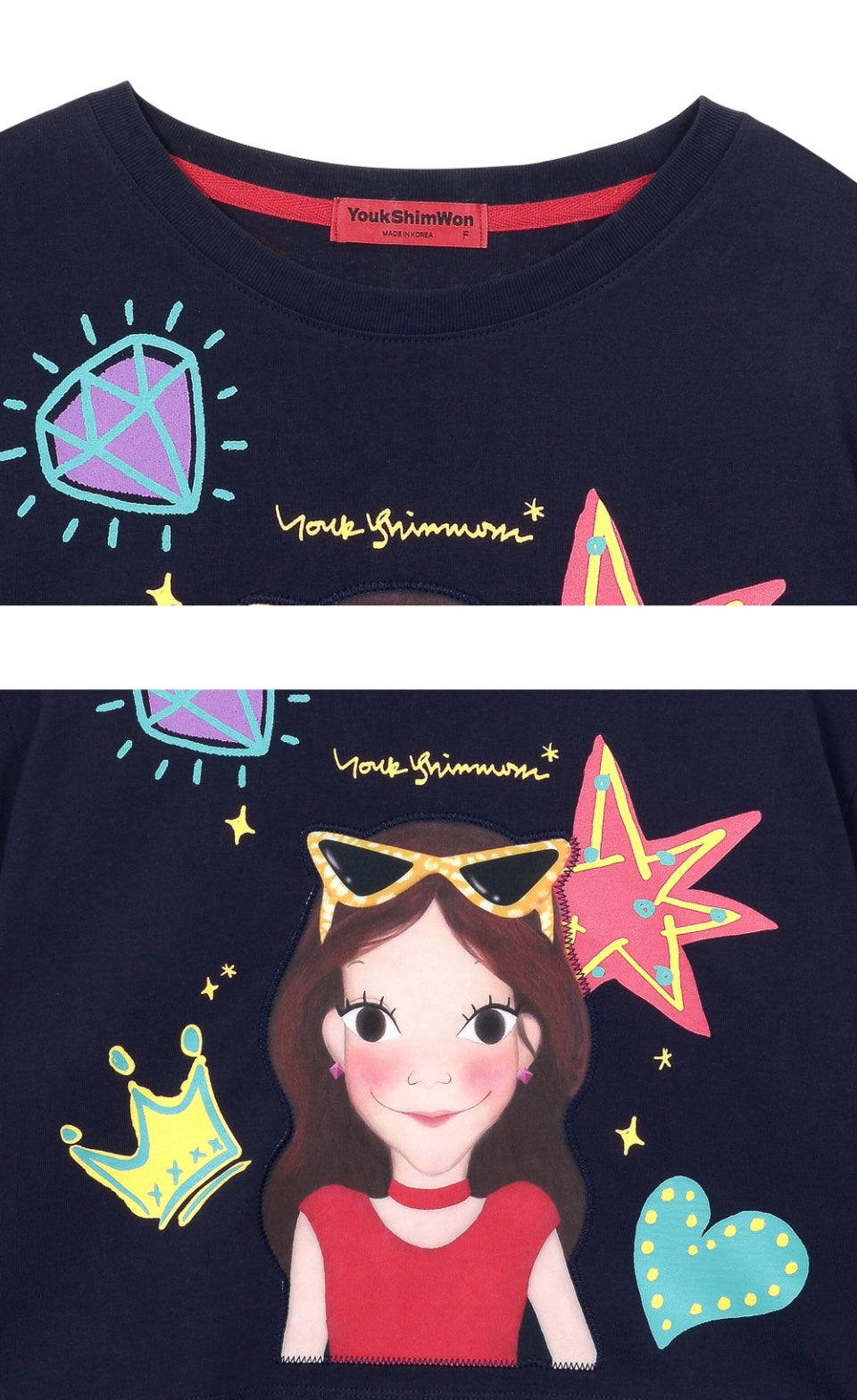 Funny Crop T-Shirt F Luna