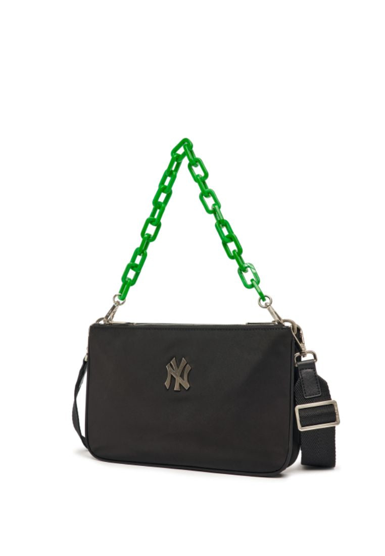 Chain Strap Nylon Cross Bag NEW YORK YANKEES black
