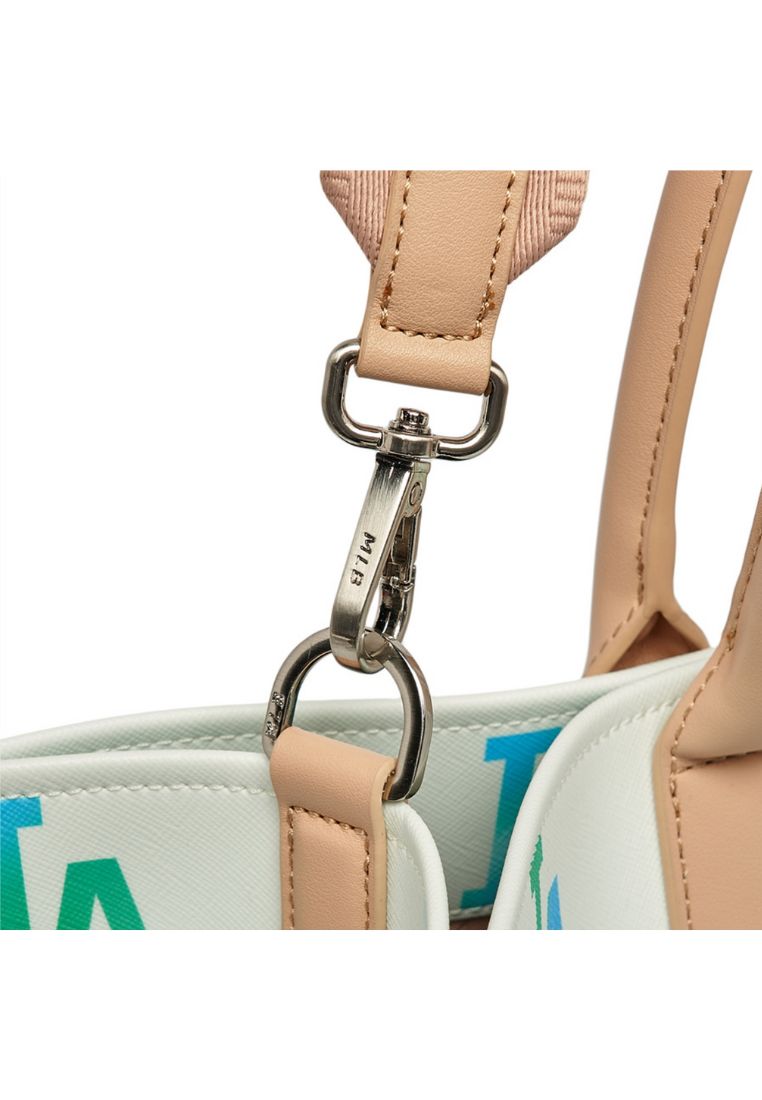 Gradation MONOGRAM Coated Canvas L-Tote Bag LA DODGERS green