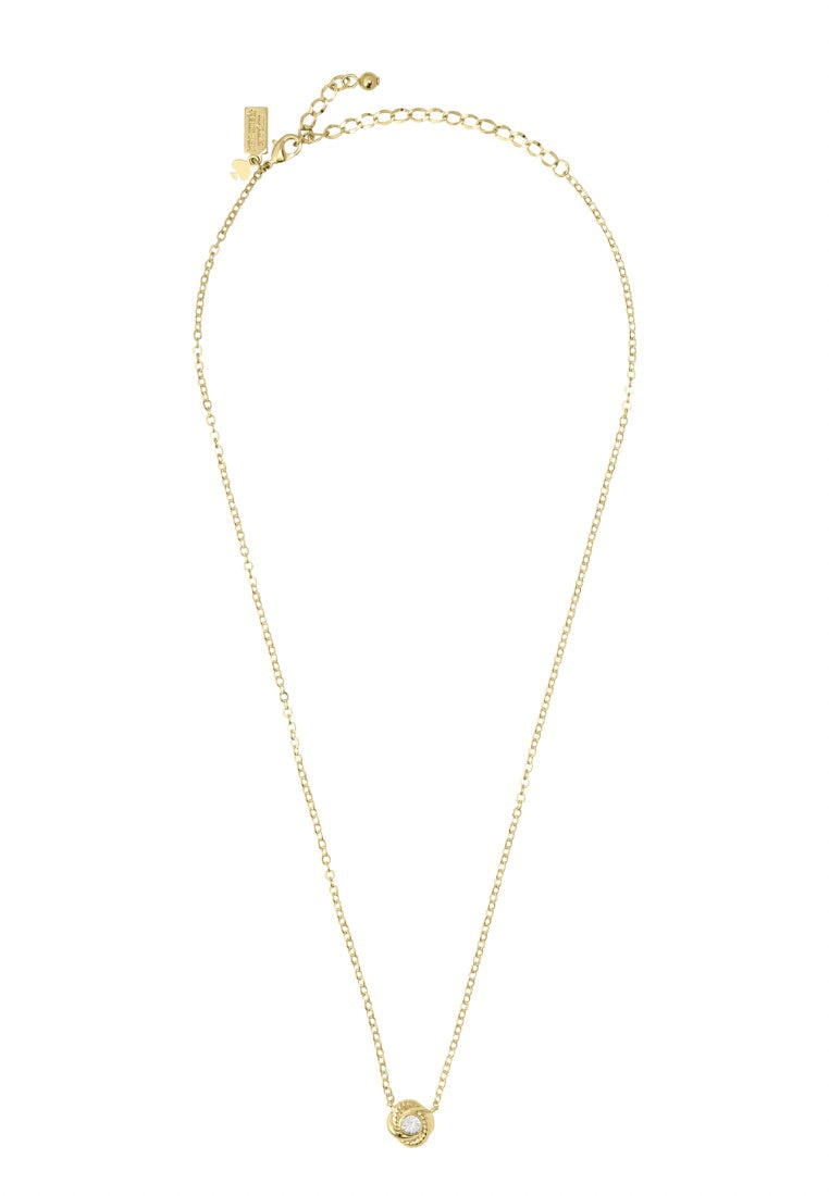 Infinity And Beyond Knot Mini Pendant Necklace Gold