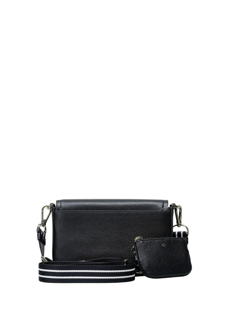 Rosie Flap Crossbody Black