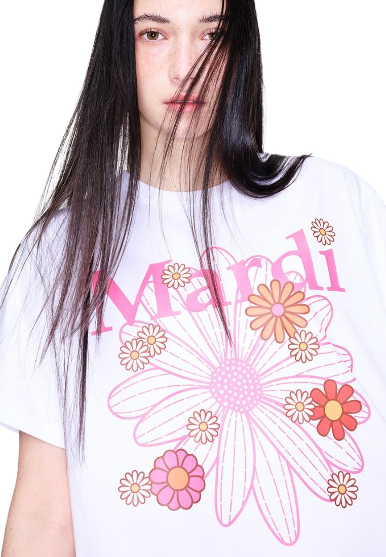 Tshirt FlowerMardi Blossom White Pink