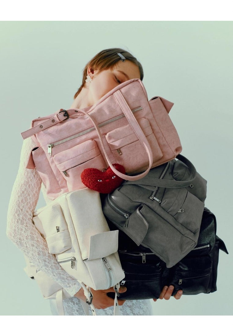 Pocket Utility Bag L Brushed Pink