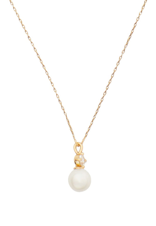 Pearls Of Wisdom Mini Pendant Necklace Cream Multi