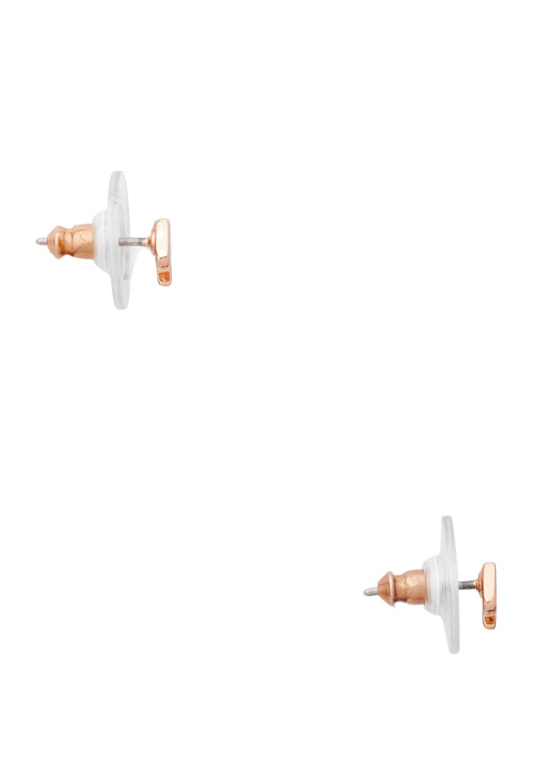 Signature Spade Mini Studs Rose Gold