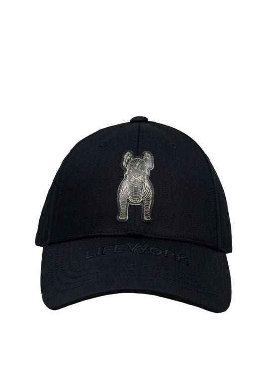 Gold Silicon Standing Radog Cap Black