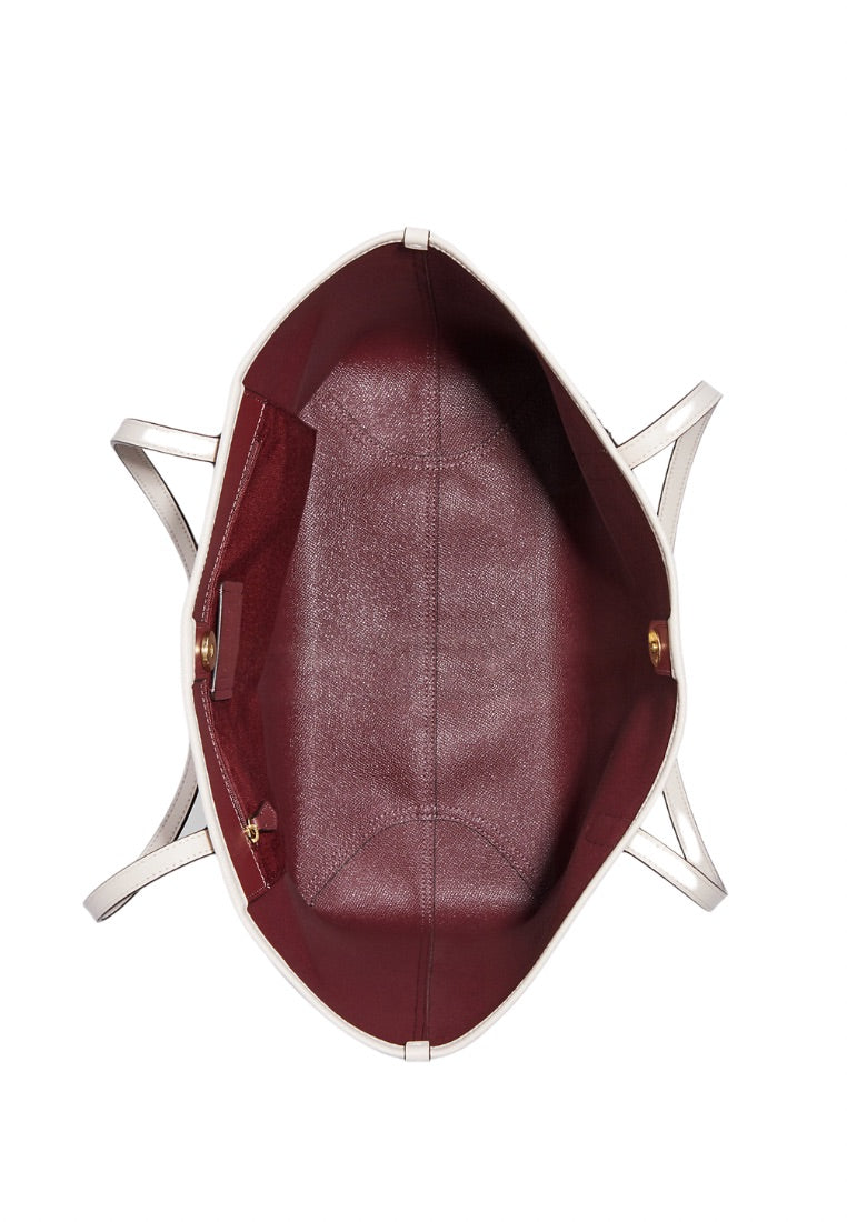 City Tote In Signature Canvas With Varsity Motif