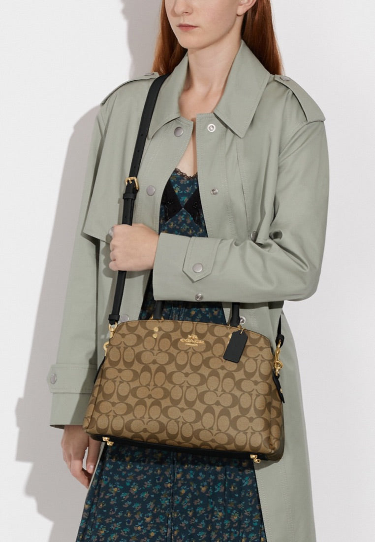 Lillie Carryall In Signature Canvas Khaki Amazon Green