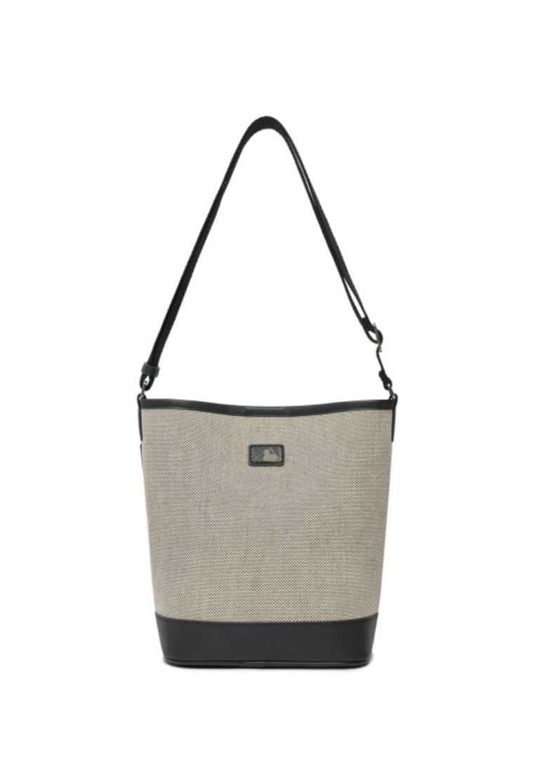 Basic Big Logo Canvas Bucket Bag NEW YORK YANKEES Black