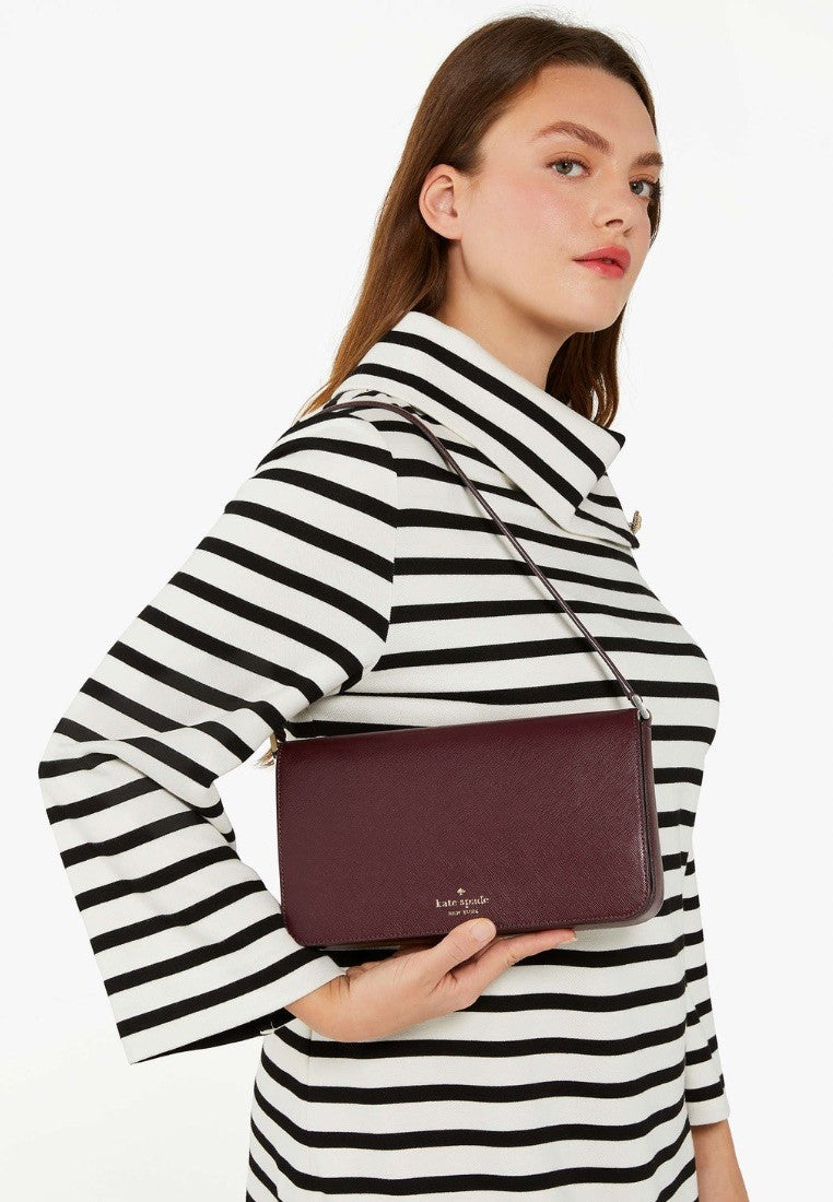 Staci Flap Shoulder Bag Grenache