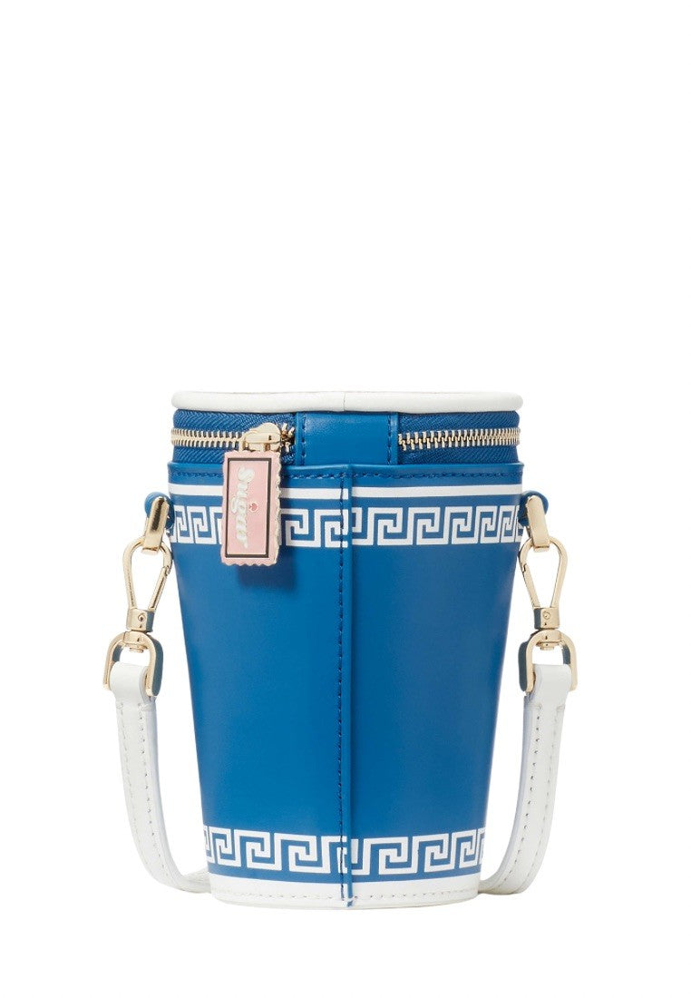 Coffee Break 3d Crossbody Blue Multicolor