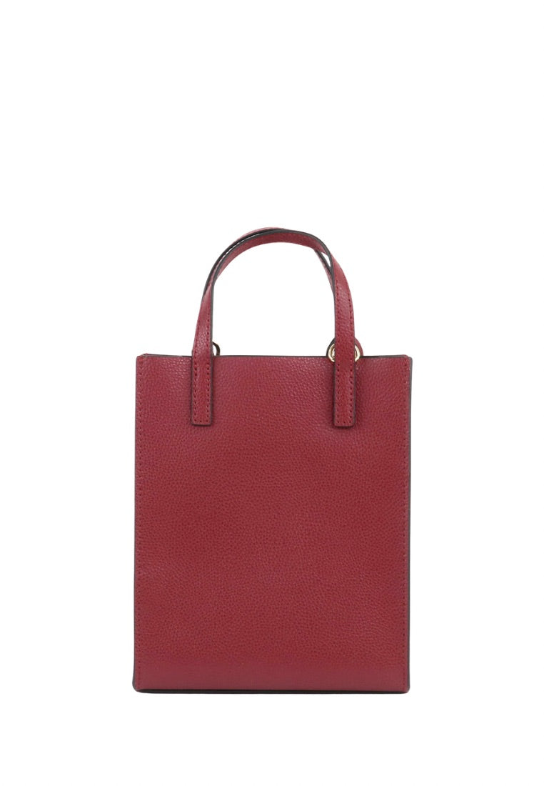 Micro Grind Satchel Tote Bag Pomegranate